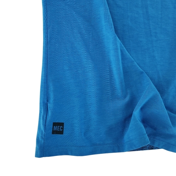 MEC Blue Long Sleeve merino blend Slim Fit Top large - Picture 5 of 10